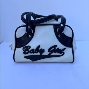 Baby Girl White and Black Handbag